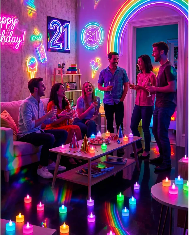 Alt view image 6 of 7 - Color Changing Flameless Candles with Charging StationLED Tea Lights Candles with Remote Control Timer for Holiday,Home Decor,Wedding,Christmas,Halloween,6-Pack,1.65"X1.97"