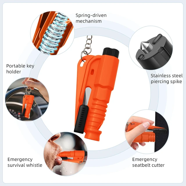 Alt view image 4 of 7 - 24 Pcs Car Window Breaker Key Chains