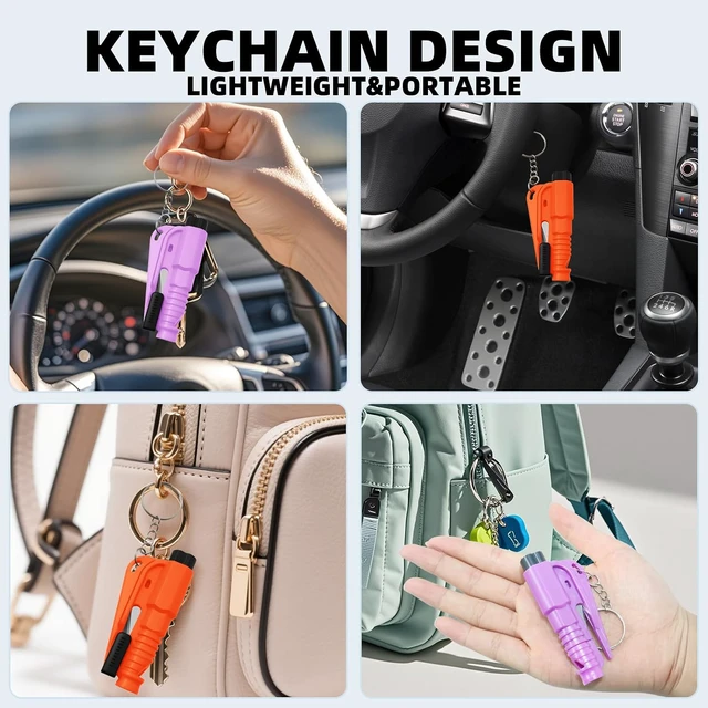 Alt view image 6 of 7 - 24 Pcs Car Window Breaker Key Chains