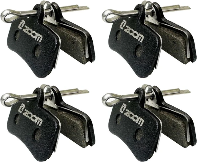 Main image of Zoom 4-Piston Disc Brake Pads for Zoom HB876 & HB876E, Semi-Metallic Replacement Pads Compatible with Shimano BR-M8120 M7120 M6120 M8020 MT520 MT420, for MTB & eBike
