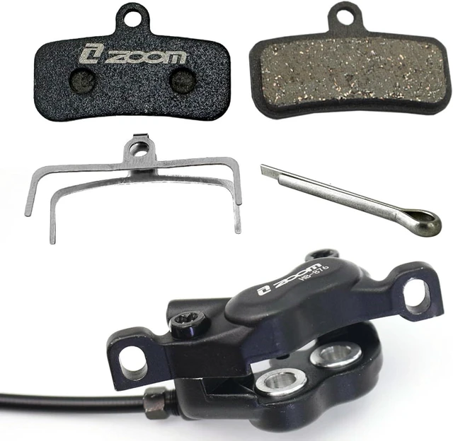 Alt view image 5 of 5 - Zoom 4-Piston Disc Brake Pads for Zoom HB876 & HB876E, Semi-Metallic Replacement Pads Compatible with Shimano BR-M8120 M7120 M6120 M8020 MT520 MT420, for MTB & eBike