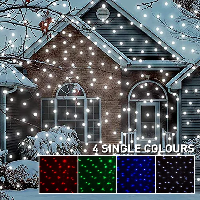Alt view image 4 of 7 - Christmas Projector Lights Outdoor, Multicolor Rotating Snowfall Projector, Moving Points Christmas Projection Lights Outdoor Yard Decorations for House Garden Holiday Decor