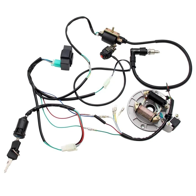 Alt view image 3 of 5 - Lifan Stator Kick Start Electrical Wiring Harness Kit
