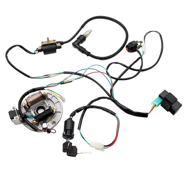 Alt view image 4 of 5 - Lifan Stator Kick Start Electrical Wiring Harness Kit