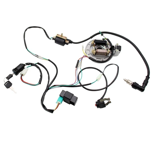 Alt view image 5 of 5 - Lifan Stator Kick Start Electrical Wiring Harness Kit