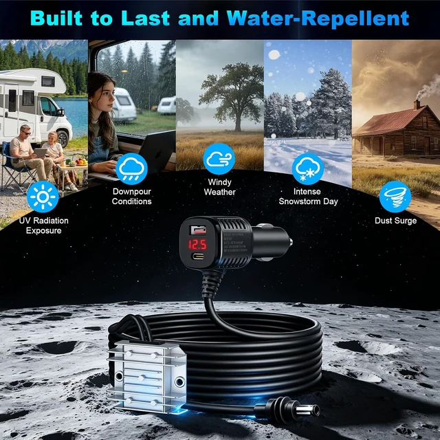 Alt view image 7 of 7 - 105W Boost Starlink Mini Car Adapter, 12V-24V to 30V Step-up
