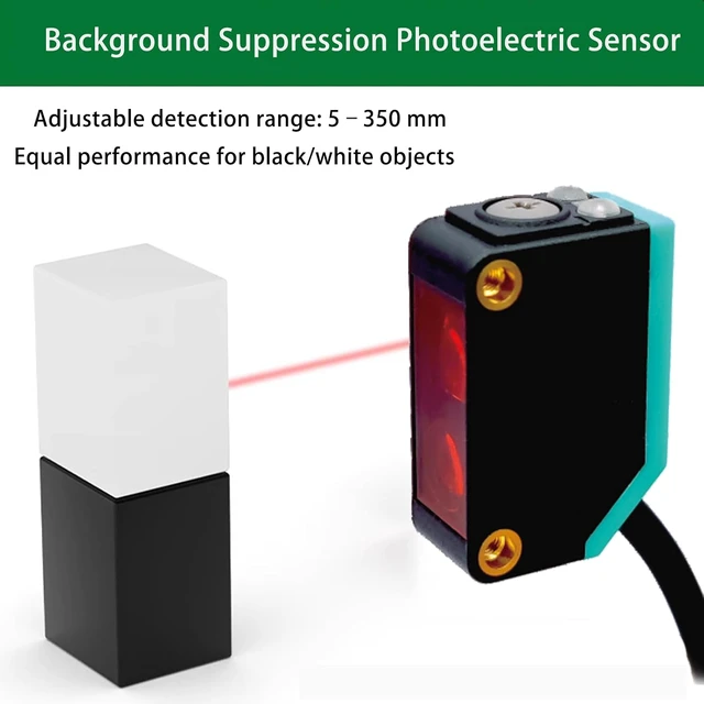 Alt view image 2 of 7 - BG-38N NPN Photoelectric Sensor 5-350mm Diffuse 10-30VDC