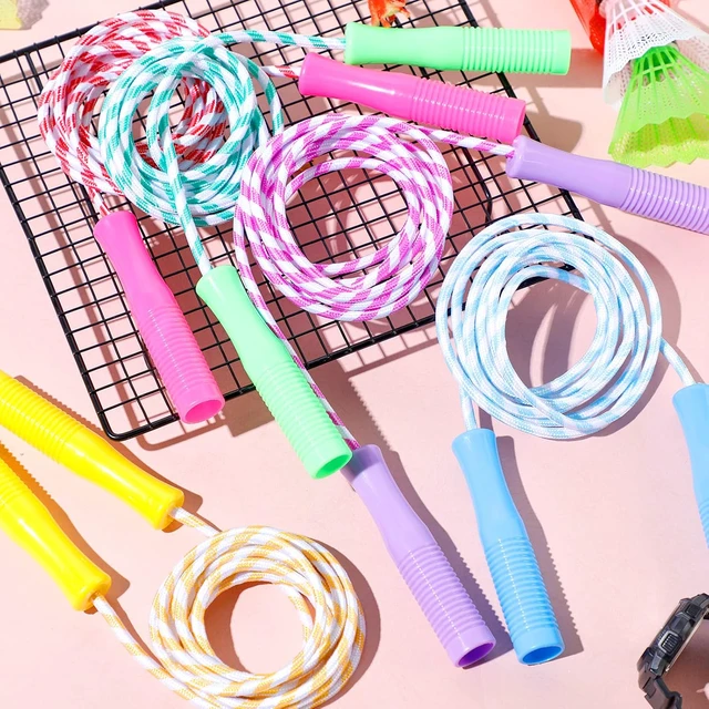 Alt view image 5 of 7 - 30 Pack Jump Rope Kids Adjustable Nylon Fitness Skipping Ropes