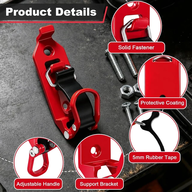 Alt view image 4 of 7 - 6 Pcs Shovel Mount for Truck Roof Rack with Holder Wall Mounting Kit