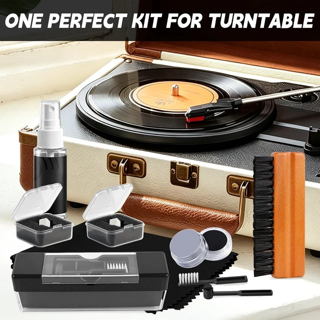 Alt view image 7 of 7 - 9-in-1 Vinyl Record Cleaning Kit,Turntable Cleaner Set with 2 TN3600L Replacement Stylus Needles,Velvet Brush,Anti-Static Record Brush,Nano Brush,Stylus Brush,Cleaning Cloth for LP Albums