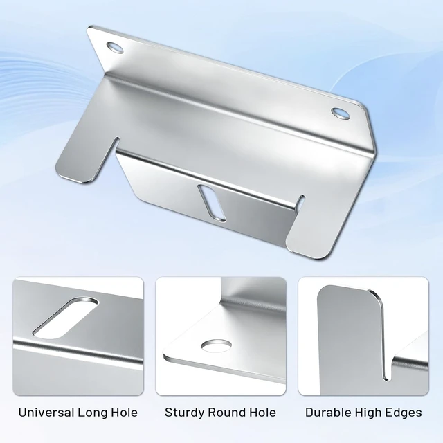 Alt view image 3 of 7 - 16PCS Solar Panel Mounting Brackets, Z Brackets, Lightweight Aluminum Alloy, Corrosion-Free Construction for RVs, Trailers, Vans, Yachts and Off-Grid Roof Installation