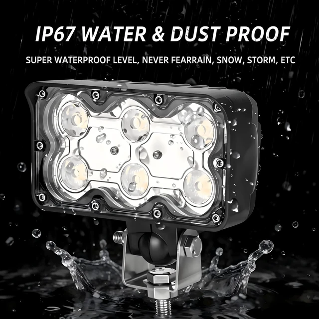 Alt view image 3 of 7 - 5.6 Inch LED Tractor Light, 36W 2800LM High Power Work Light 30° Combo Beam IP67 Waterproof LED Work Light for Tractor, Truck, Agriculture Vehicles, Vans and Heavy-Duty Equipment (1 PCS)