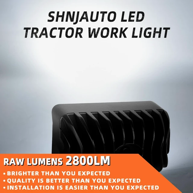 Alt view image 4 of 7 - 5.6 Inch LED Tractor Light, 36W 2800LM High Power Work Light 30° Combo Beam IP67 Waterproof LED Work Light for Tractor, Truck, Agriculture Vehicles, Vans and Heavy-Duty Equipment (1 PCS)