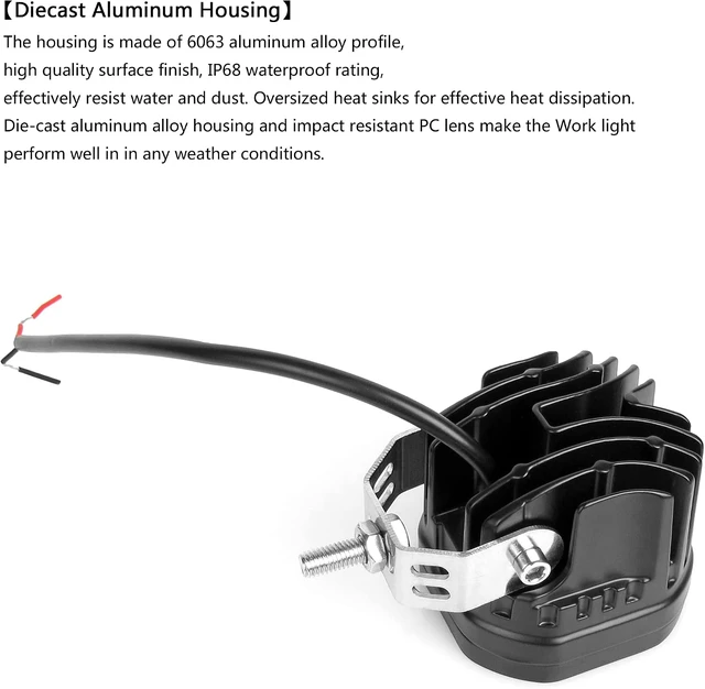 Alt view image 3 of 7 - 3 Inch LED Pod Lights, 40W Off Road Cube LED Fog Lights, White