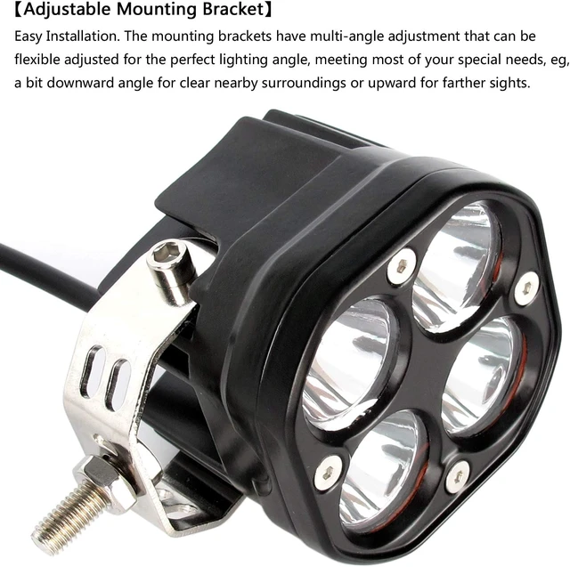 Alt view image 4 of 7 - 3 Inch LED Pod Lights, 40W Off Road Cube LED Fog Lights, White