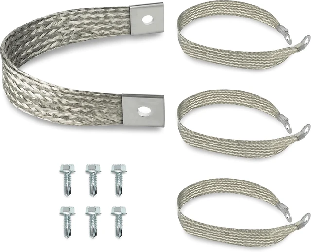 Main image of 40140 Engine Braided Ground Strap Kit Set of 4