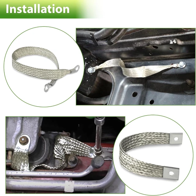 Alt view image 6 of 7 - 40140 Engine Braided Ground Strap Kit Set of 4