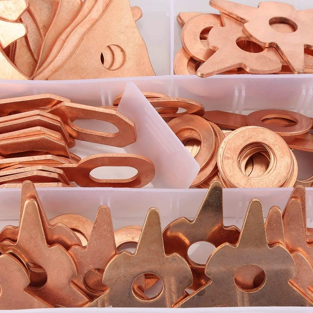 Alt view image 3 of 7 - 110pcs Dent Pulling Puller Rings,Triangle OT Round for Automotive Sheet Metal Welding Repair Tool Set, Triangular/New Triangular/Round Soldering/Ordinary/Thickened OT Piece