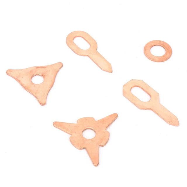 Alt view image 7 of 7 - 110pcs Dent Pulling Puller Rings,Triangle OT Round for Automotive Sheet Metal Welding Repair Tool Set, Triangular/New Triangular/Round Soldering/Ordinary/Thickened OT Piece