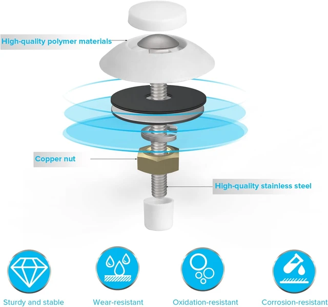 Alt view image 5 of 7 - Diving Board Bolt Kit, Diving Board Mounting Kit for Two Hole Residential Pool Diving Board, Diving Board Bolts Kit Compatible Diving Boards for Inground Pools