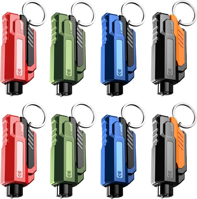 Main image of 8PCS Car Window Breaker Seatbelt Cutter,Emergency Keychain Car Escape Tool