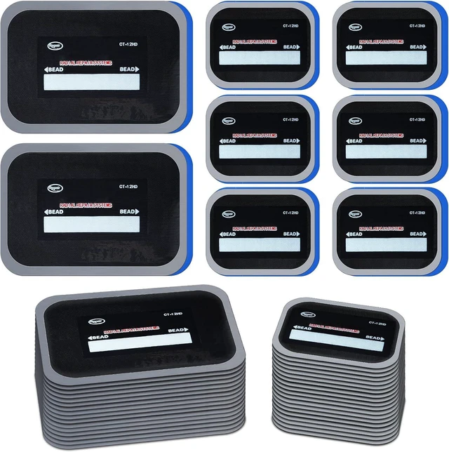 Main image of 40 Pieces Tire Patches 2.56 x 3.15 Inches,3.15 x 4.7 Inches
