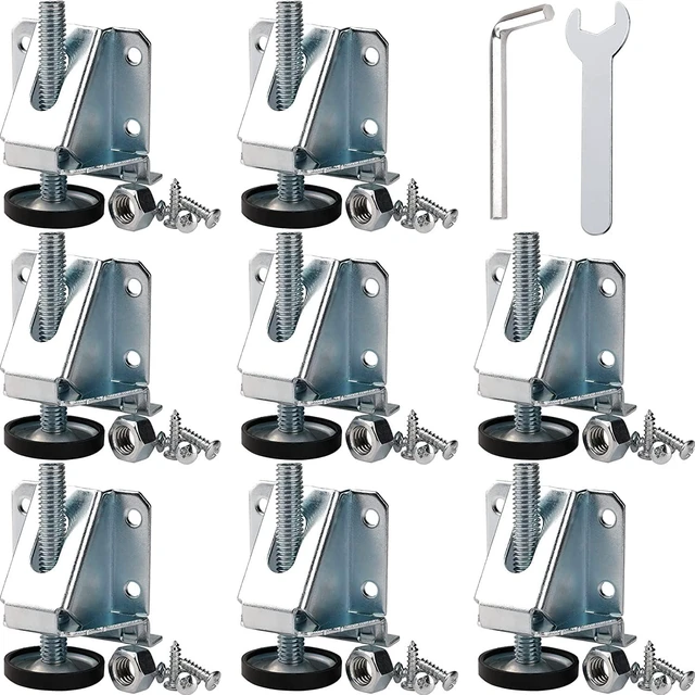Main image of Leveling Feet Heavy Duty Furniture Levelers Adjustable Table Leg Leveler w/Lock Nuts for Furniture,Table, Cabinets, Workbench,Shelving Units and More,8Pack