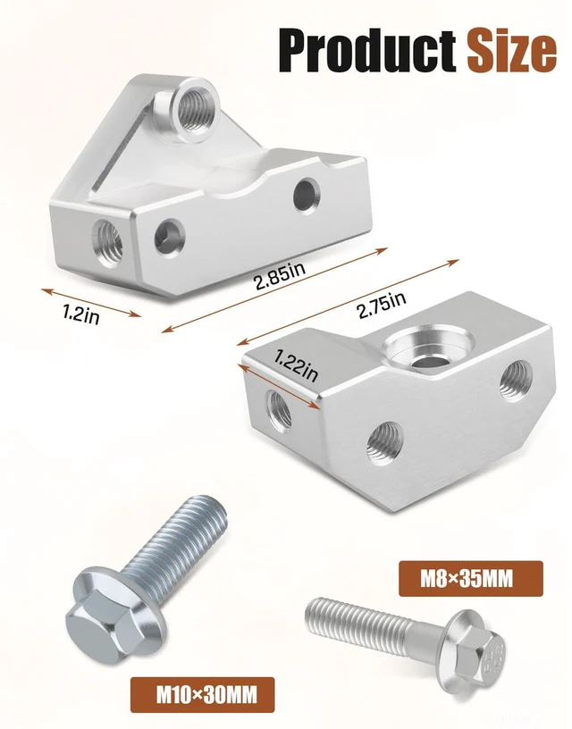 Alt view image 6 of 6 - Gen 3 Knock Sensor Relocation Bracket Kit Fit for Engine RPO LS1 LS6 LQ9 LM7 L59 LR4 L33, Aluminum Mount with 36 Inch Extension Harness M10 Thread