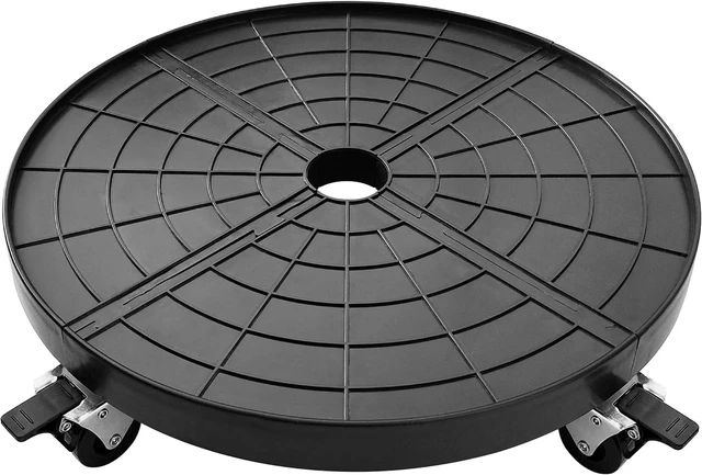 Main image of 20 Inch Plant Caddy with Wheels Outdoor Indoor, Extra Large Rolling Plant Stand for 600lb Heavy Duty Flower Pots, Round Plant Rollers Lockable Potted Planter Dolly, Black