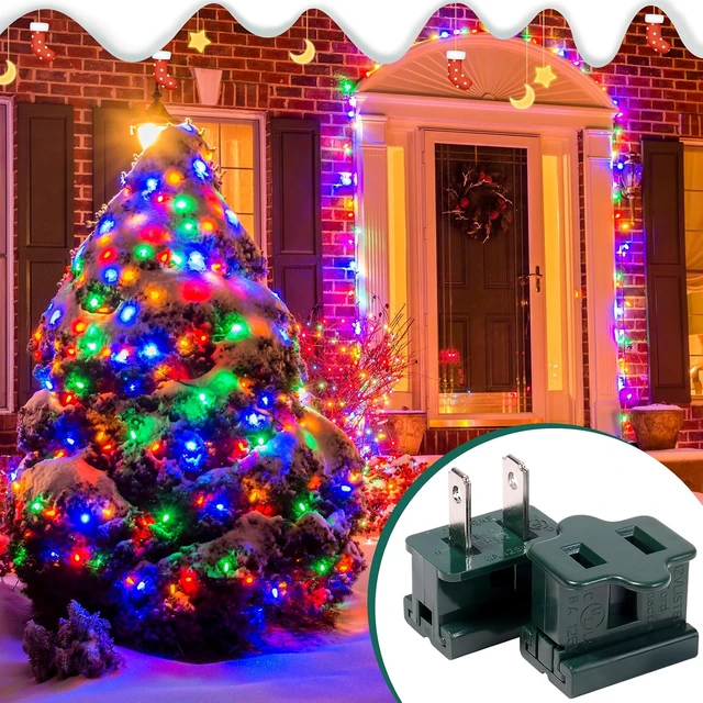 Alt view image 6 of 7 - 40pcs SPT-2 Vampire Plugs,Christmas Light Plugs Male and Female,SPT-2 Wire