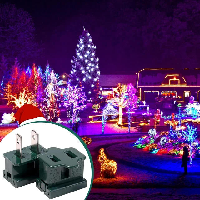 Alt view image 7 of 7 - 40pcs SPT-2 Vampire Plugs,Christmas Light Plugs Male and Female,SPT-2 Wire