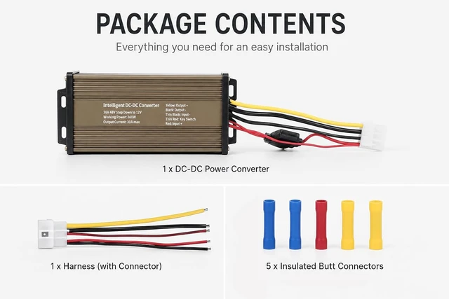 Alt view image 4 of 5 - DC-DC Golf Carts RVs 48V 36V Volt Voltage to 12V Step Down