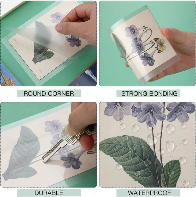 Alt view image 3 of 7 - 400 Pack Clear Thermal Laminating Pouches, 3 Mil, 4 Assorted Sizes