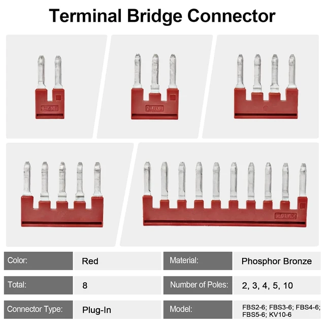 Alt view image 6 of 7 - Terminal Block Kit, Rail Type Voltage Terminal, KV2.5B