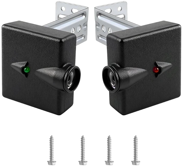 Main image of Garage Door Sensors Bracket, Replacement for Genie/Overhead Garage Door sensors, GSTB-R STB-BL Garage Sensor for Genie Garage Door Openers Manufactured After 1993Includes Sender & Receiver & Bracket.