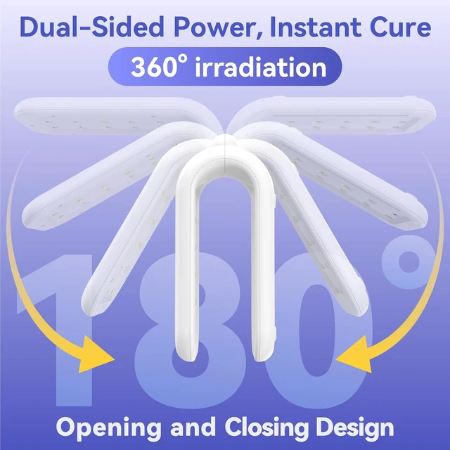 Alt view image 2 of 7 - UV Light for Resin, Large Double-Sided 36 LED Fast Curing Lamp