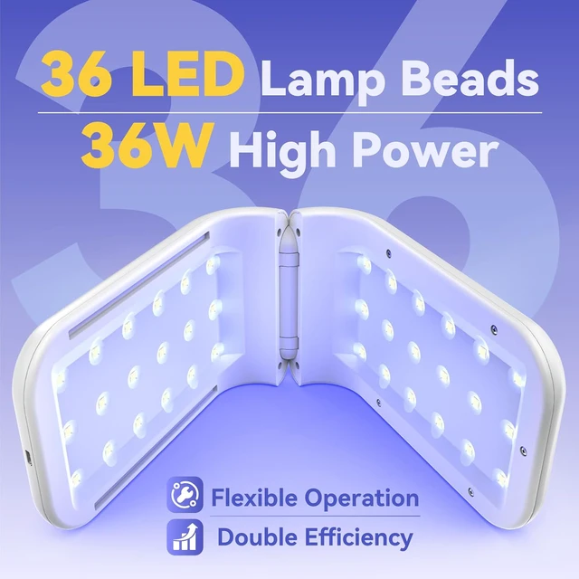 Alt view image 3 of 7 - UV Light for Resin, Large Double-Sided 36 LED Fast Curing Lamp