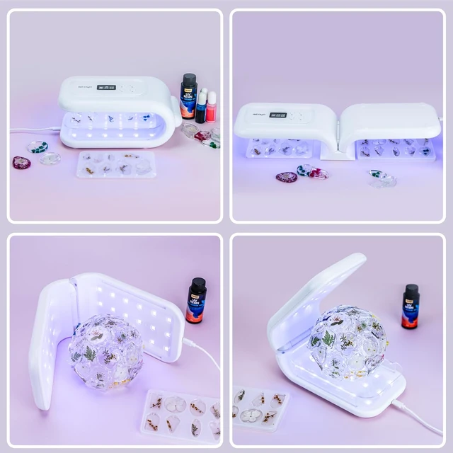 Alt view image 6 of 7 - UV Light for Resin, Large Double-Sided 36 LED Fast Curing Lamp