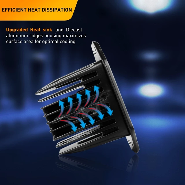 Alt view image 4 of 6 - LED Light Bar 2PCS 18W Flood Beam Pods LED Work Flush Mount Off Road Backup Fog Lighting Driving Bumper Lamp for Truck Tractor SUV UTV ATV Boats