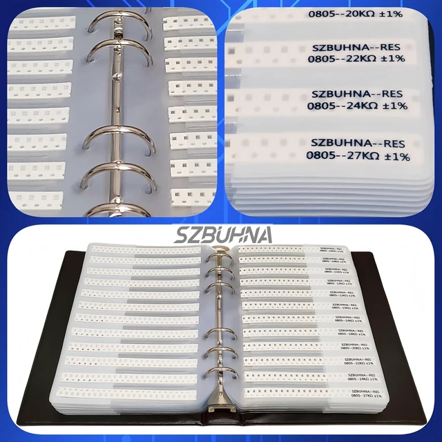 Alt view image 2 of 5 - 0402+0603+0805+1206 SMD Resistor Assortment Kit (0-10M Ohm 1% Tolerance)
