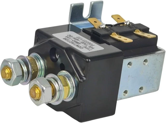 Alt view image 2 of 7 - SW80B-156 48V 125A DC Contactor Compatible with Albright Compatible with Curtis Compatible with ZAPI B4SW11 W12 Controller Forklift SPST SW80B156 Solenoid