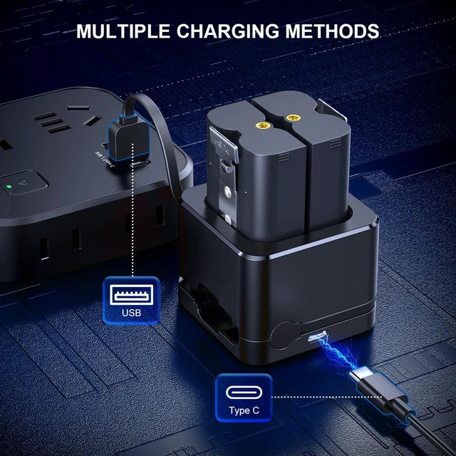 Alt view image 5 of 7 - Replacement Battery and Digital Display Charging Station for Ring Camera