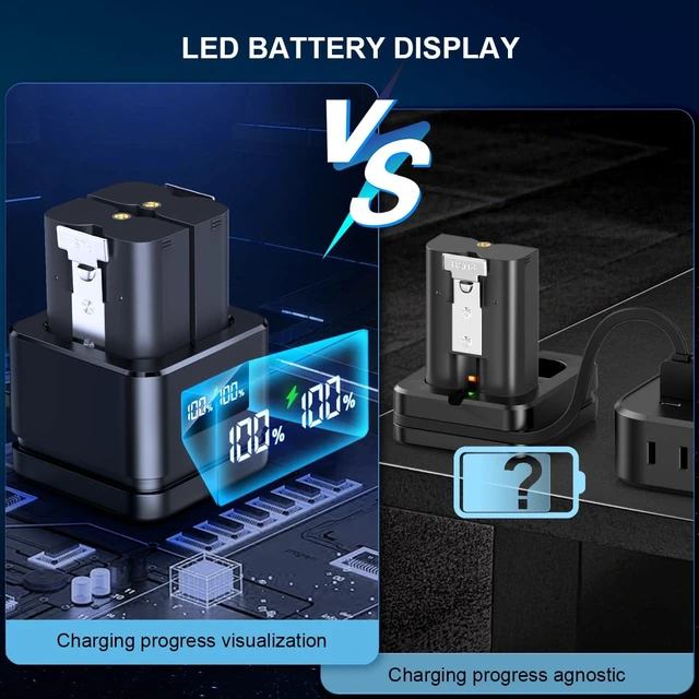 Alt view image 3 of 7 - Replacement Battery and Digital Display Charging Station for Ring Camera