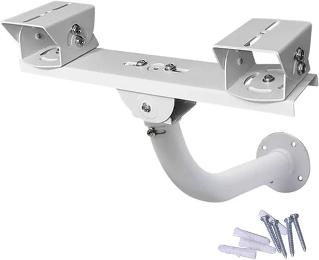Main image of Security Camera Mount Holder Double Surveillance Camera L Type Metal Steel One to 2 Horizontal Cross Bar Dual Camera Mount Bracket Extension Bar Horizontal Arm L Shape Wall Mounting 2 Base Bracket