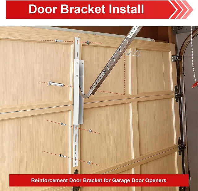 Alt view image 4 of 7 - Universal Garage Door Opener Mounting Brackets, Ceiling Mount, 5-Piece
