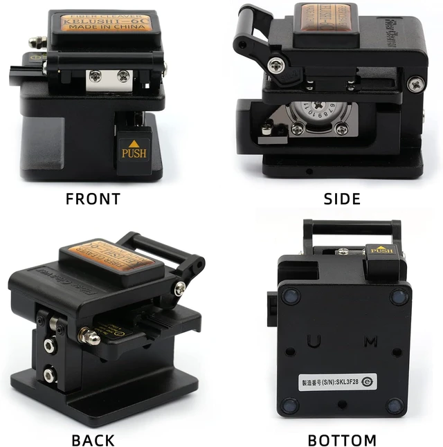 Alt view image 2 of 7 - Fiber Cleaver FTTH Fiber Optic Tools High Precision 6C Cable Cutting Fiber Optic Knife Tools Fiber Cleavers 12 Surface Blade