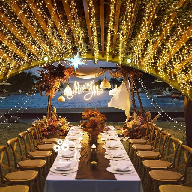 Alt view image 2 of 7 - Christmas Lights Outdoor, 66ft 640 LED Icicle Lights for Outside Warm White
