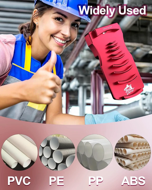 Alt view image 6 of 7 - 9-in-1 PVC Pipe Deburring Tool, Adjustable Chamfers PVC Chamfer Tool