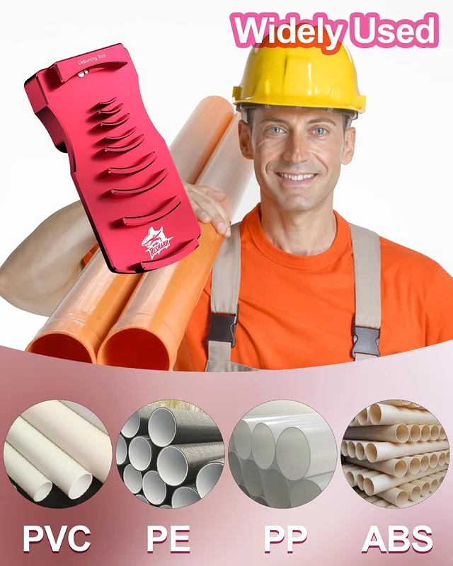 Alt view image 7 of 7 - 9-in-1 PVC Pipe Deburring Tool, Adjustable Chamfers PVC Chamfer Tool