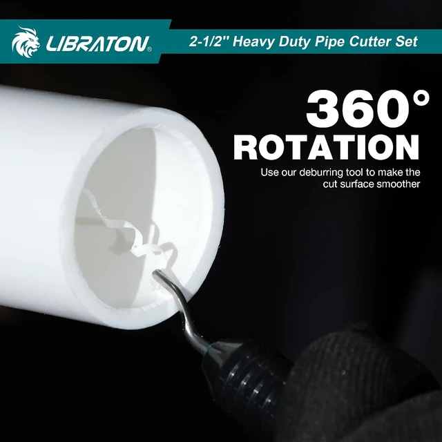 Alt view image 6 of 7 - 2-1/2" Ratchet PVC Pipe Cutter, 2 Adjustable Ranges PVC Cutter